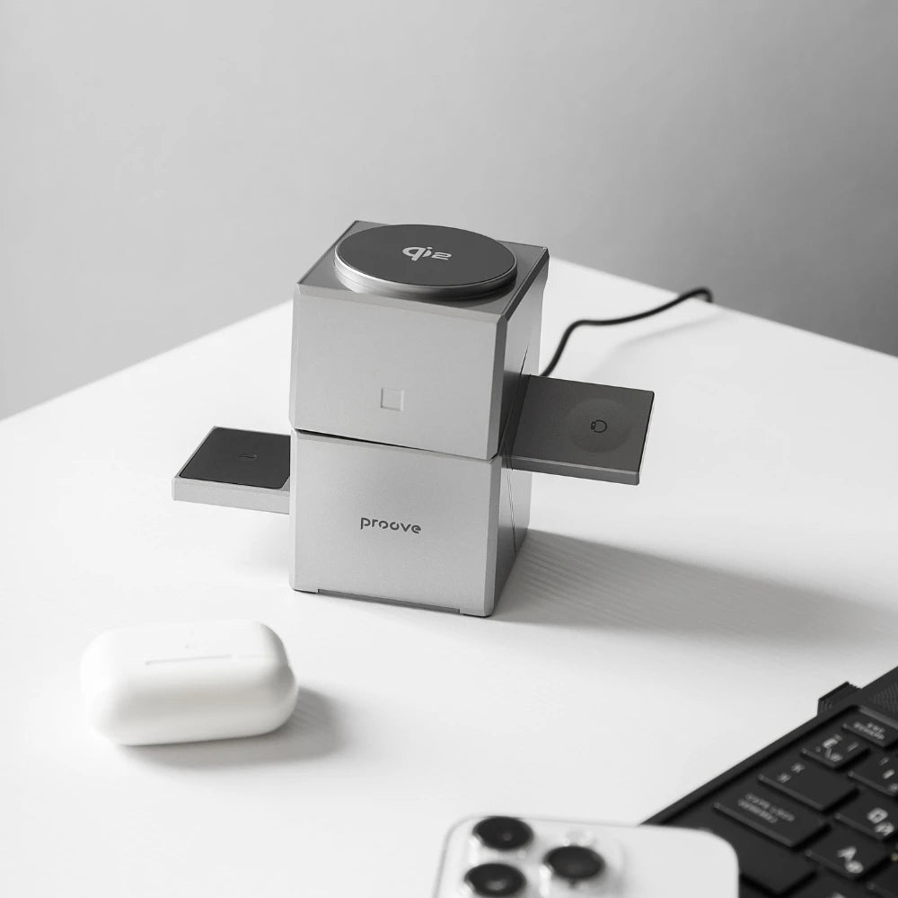 Geometry Qi2 3-in-1 Wireless Fast Charger