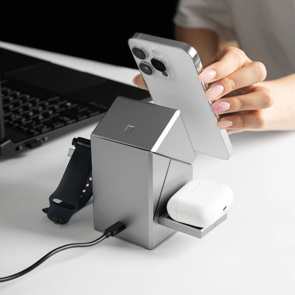 Geometry Qi2 3-in-1 Wireless Fast Charger